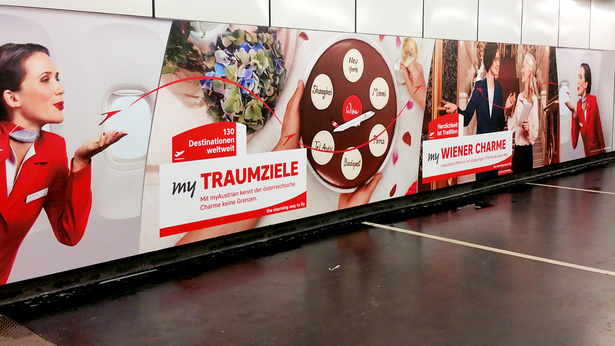 AUA Branding Schwedenplatz